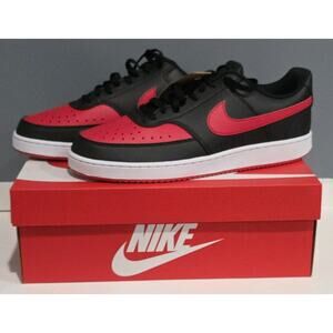 Nike Court Vision Lo NN Men’s Shoes Black Red White Sneakers Size 11.5 FJ0685